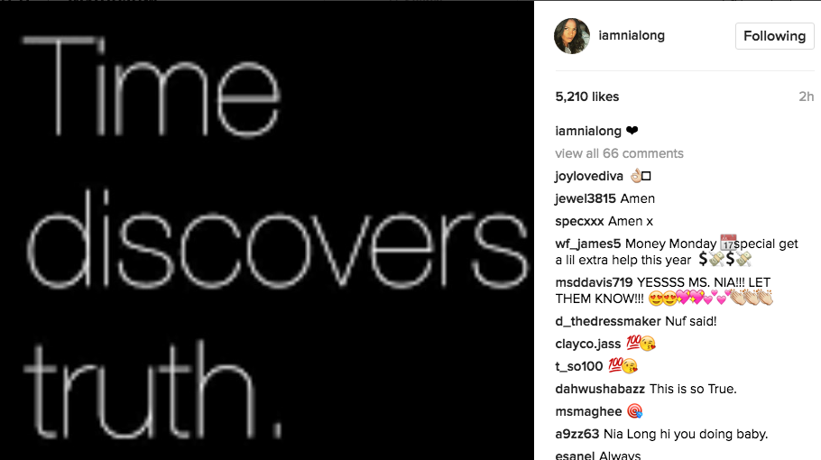 Nia Long Posts Message Amidst Rumors Of Beefing With Taraji P. Henson & 'Empire' Staff Nia Long Posts Message Amidst Rumors Of Beefing With Taraji P. Henson & 'Empire' Staff