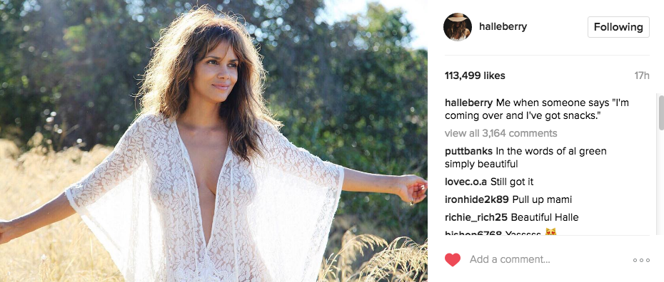Halle Berry Will Go Sheer & Topless For Snacks Halle Berry Will Go Sheer & Topless For Snacks
