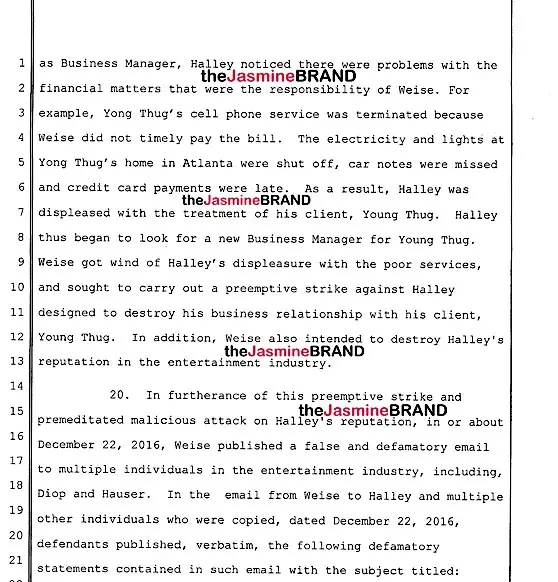 (EXCLUSIVE DETAILS) Young Thug's Ex Manager Manny Halley Suing Rapper's Biz Manager For $50 Million (EXCLUSIVE DETAILS) Young Thug's Ex Manager Manny Halley Suing Rapper's Biz Manager For $50 Million
