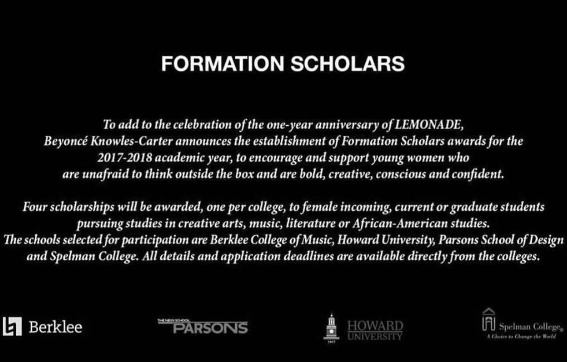 Beyonce Giving College Scholarships To Black Women Beyonce Giving College Scholarships To Black Women