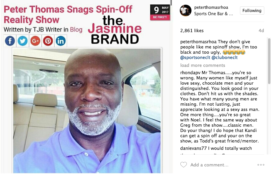 Peter Thomas Addresses Spin-Off Show Peter Thomas Addresses Spin-Off Show