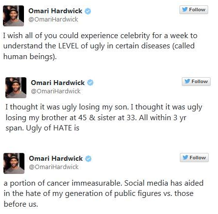 Omari Hardwick Responds To Criticism of White Wife Omari Hardwick Responds To Criticism of White Wife