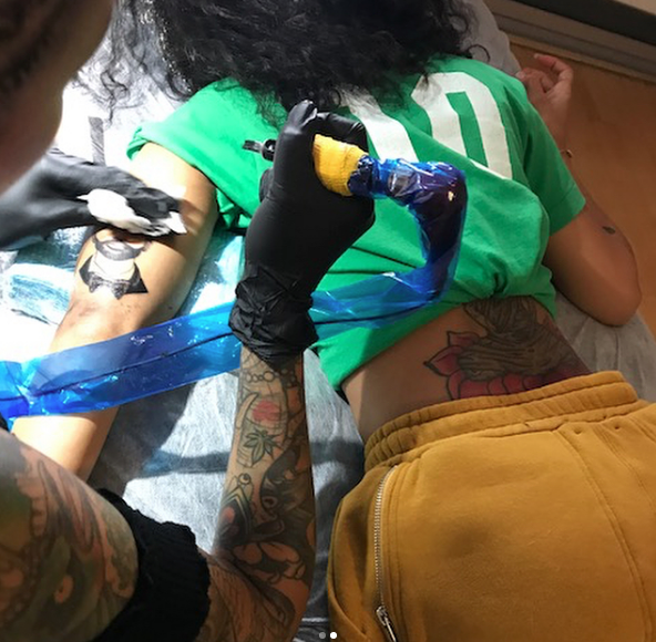 Jhene Aiko Gets Big Sean's Face Tattooed On Her, Week After Divorcing Producer Jhene Aiko Gets Big Sean's Face Tattooed On Her, Week After Divorcing Producer