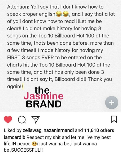 Bruno Mars Teases "Finesse" w/ Cardi B + Rapper Clarifies Top 3 Records: Y'all can't read! Bruno Mars Teases "Finesse" w/ Cardi B + Rapper Clarifies Top 3 Records: Y'all can't read!