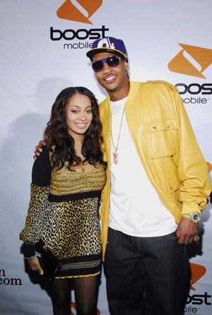 carmelo anthony wife and son. Carmelo Anthony and LaLa gave