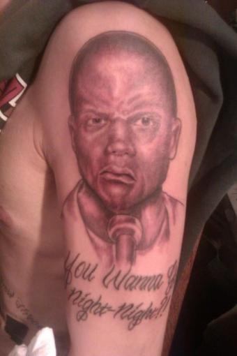 fans got the tattoo above which appears to be a photo of Kevin Hart
