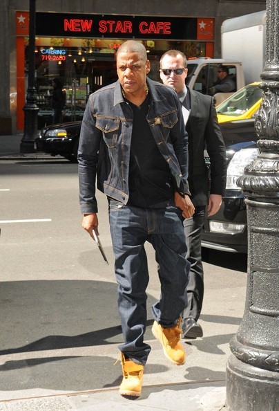 Spotted. Stalked. Scene. Jay-Z Heads to Work In Denim & Timbs - theJasmineBRAND