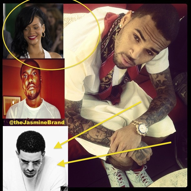Drake Calls Rihanna A Ho Chimes In On Chris Brown Meek Mill S