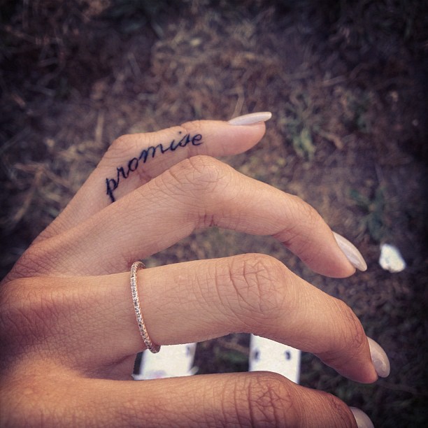 Her new'Pinky Swear' tattoo