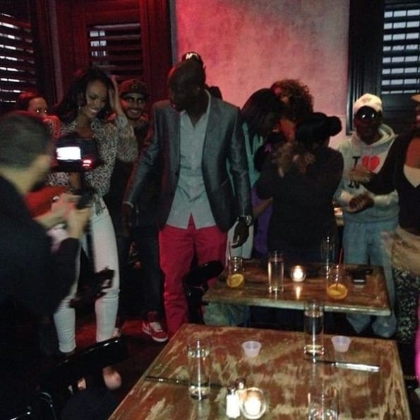 Chad-Johnson-Evelyn-Johnson-Ochocinco-miami dinner-the jasmine brand