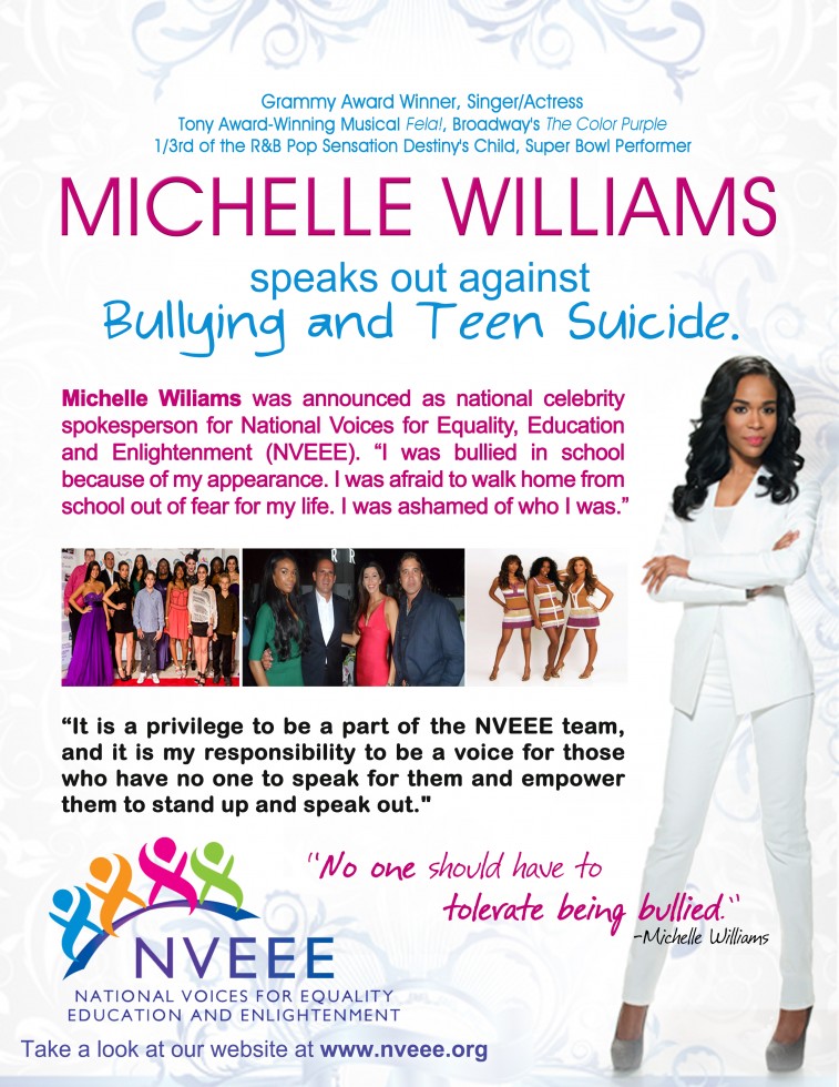 michelle williams-nveee-anti bullying-the jasmine brand