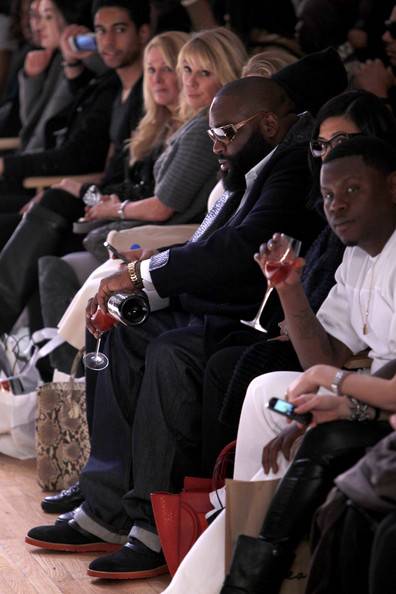 rick ross-a-Shateria Moragne-front row-new york fashion week 2013-the jasmine brand