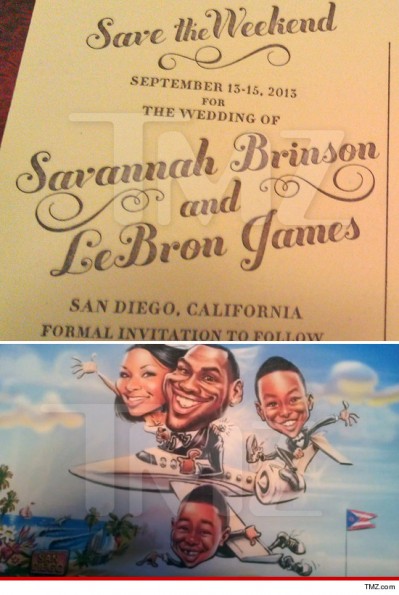 lebron-james-savannah-brinson-wedding invitation-the jasmine brand
