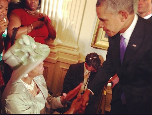 c-star jones-and grandmother-visit white house 2013-the jasmine brand