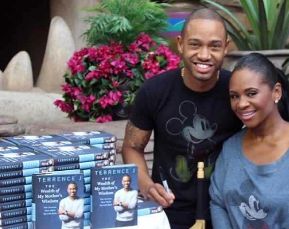 terrence j-promotes new book with lauren london-disney land-the jasmine brand