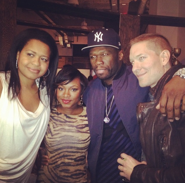 50 Cent-Kicked It With Cast Mates-NYC-The Jasmine Brand