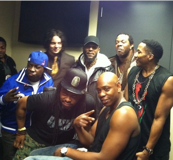 dave chappelle-busta rhymes-qtip-kanye west yeezus tour-nyc-the jasmine brand