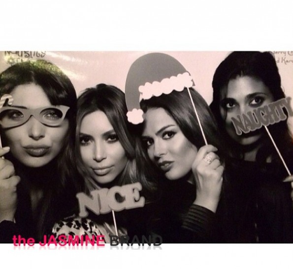 kim kardashian-rachel roy-photo booth-kris jenner-kardashian-christmas eve party 2013-the jasmine brand