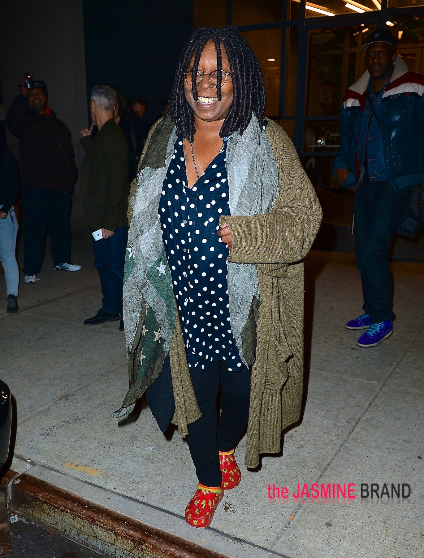 Whoopi Goldberg Leather Sneakers Celebrity dresses red