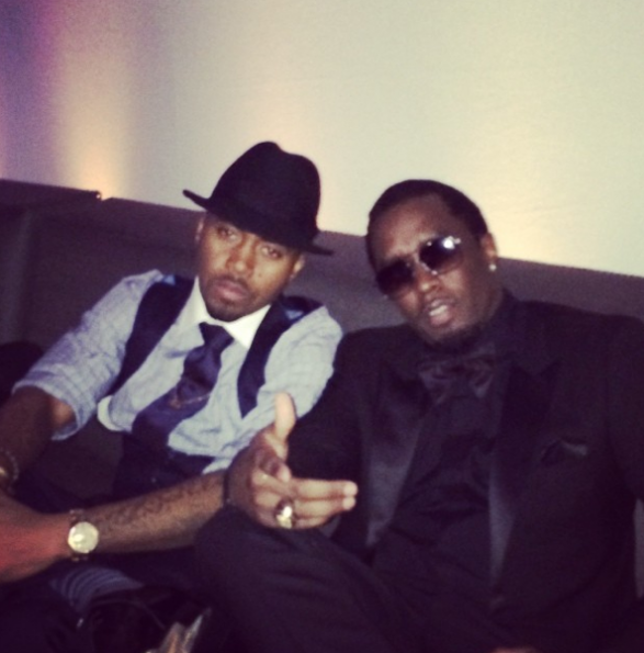 Nas-Diddy-Grammy-Afterparty-2014-The Jasmine Brand