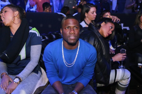 Kevin Hart watches game - Myx Super Bowl at Stage 48 NYC 2.2.14