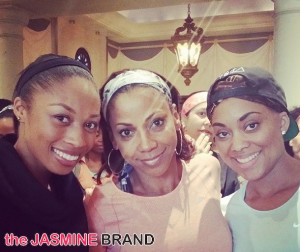 jada paul-holly robinson peete-essence red carpet-move more-world fit for kids 2014-the jasmine brand