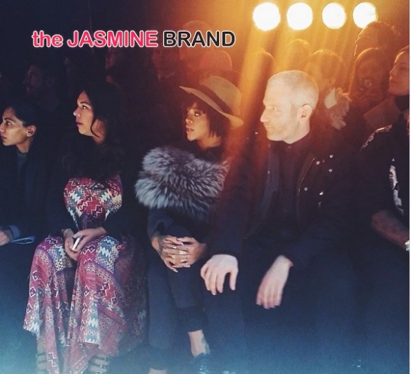 rihanna-front row-lanvin paris fashion week 2014-the jasmine brand