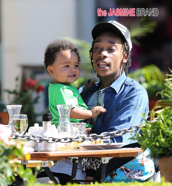 Wiz Khlifa, wife Amber Rose and baby boy Sebastian spotted at lunch in Calabasas