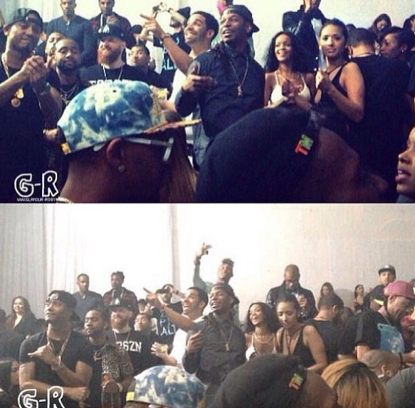 Rihanna Drake Partying In LA -3-The Jasmine Brand