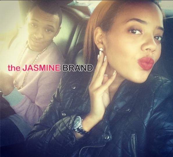 angela simmons-selfie with brother russy-the jasmine brand