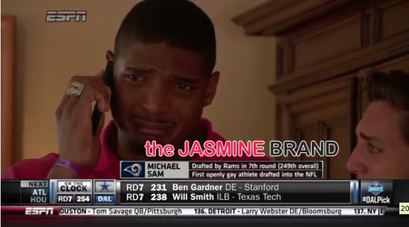 michael sam-first openly gay player drafted nfl-kisses boyfriend-the jasmine brand.jpg