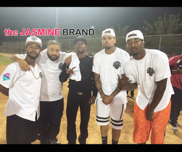 omarion dj khaled chris brown quincy charity kick ball event 2014 the jasmine brand