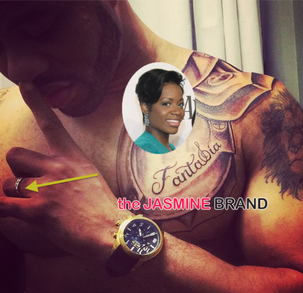 Fantasia-Rumored Husband Kendall-Gets Name Tatted On Him-the jasmine brand