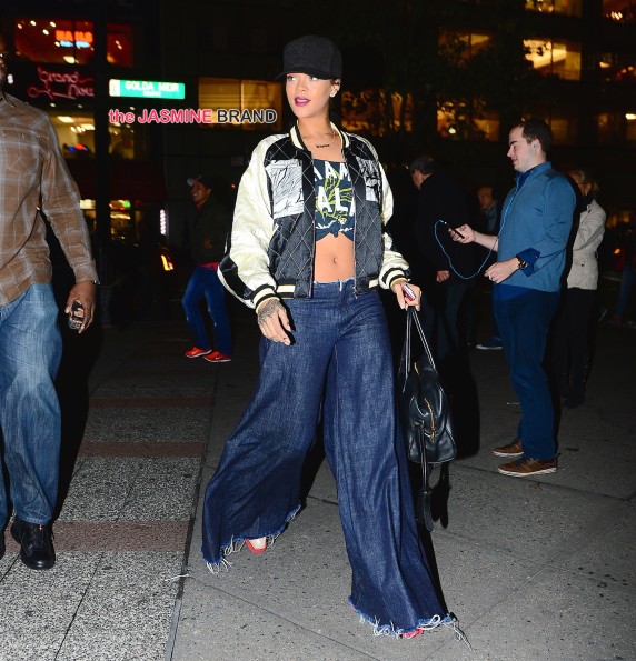 Rihanna heads to Roc Nation Headquarters to finalize her new album
