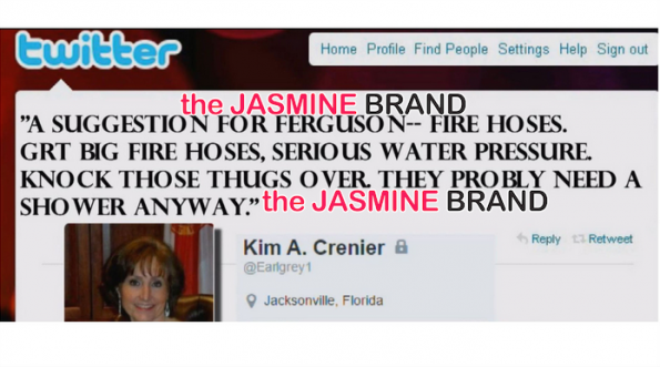 GOP Secretary Kim Crenier Tweets Ferguson Thugs Should Deserve Fire Hoses-the jasmine brand