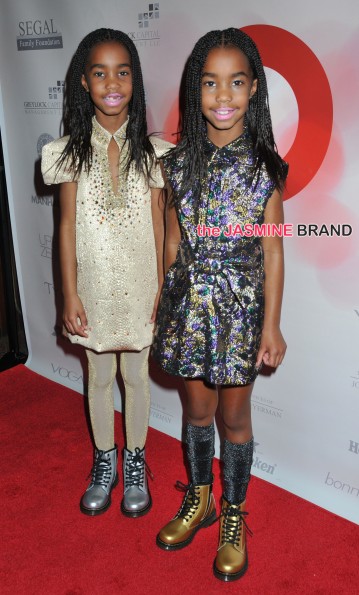 Diddy's Daughters Jessie & D'Lila Combs Attend 'United Against Ebola