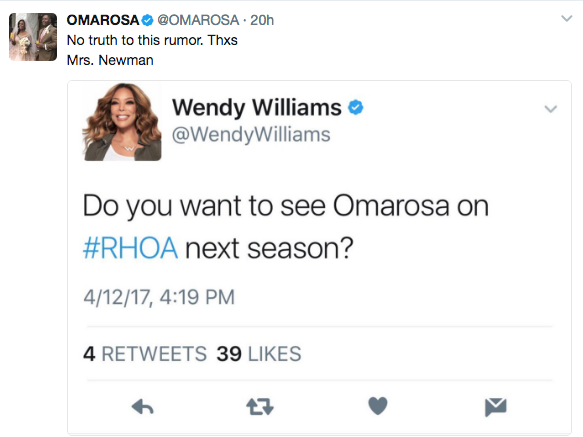 Omarosa Denies Joining 'Real Housewives of Atlanta' 