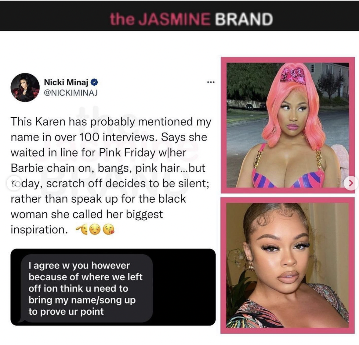 Nicki Minaj Latto Argue On Twitter Amid The Grammys Classifying Nicki