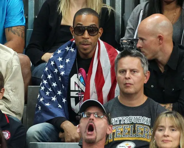 Ludcaris, Holyfield & Condoleezza Rice Trip-A-Referee @ Olympic Basketball Game