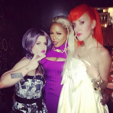 Lil Kim Makes Fashion Week Rounds With Kelly Osbourne & Betsey Johnson
