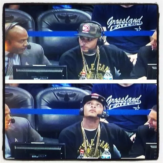 [Watch] T.I. Gives Commentary During Atlanta Hawks Game