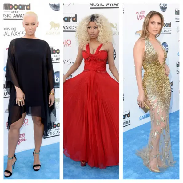 amber rose-nicki minaj-jennifer lopez-billboard music awards 2013-the jasmine brand