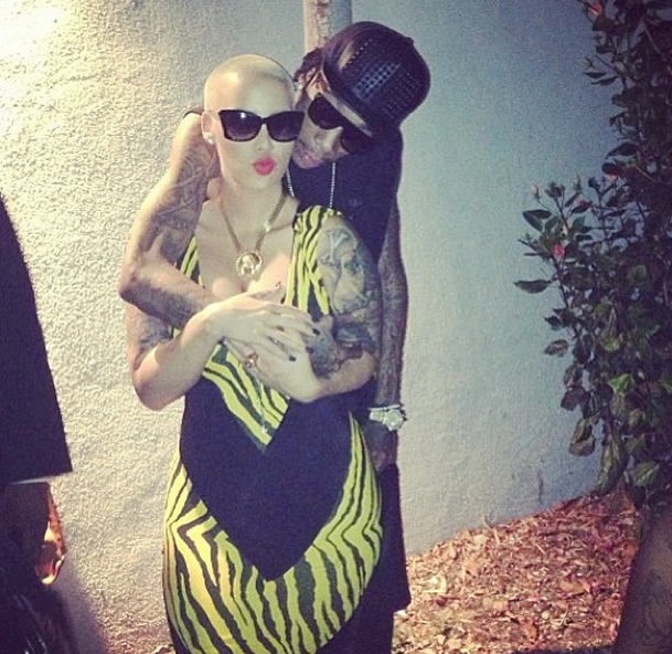 I-Is-Married-Now: Wiz Khalifa & Amber Rose Officially Hitched, Ceremony Planned for Fall