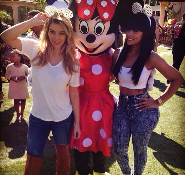 [Photos] Kim Kardashian Shows Up For Blac Chyna’s Kiddie Party
