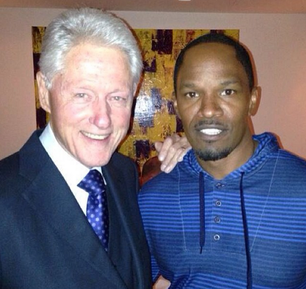 Spotted. Stalked. Scene. Jamie Foxx With Bill Clinton, Tyra Banks Hits ‘Arsenio Hall’, Adrienne Bailon & Ja Rule Visit 106 & Park + More Celeb Stalking