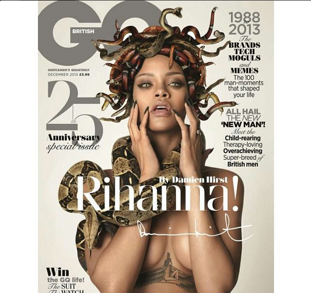 Rihanna Goes Medusa, Sports A Head Full of Snakes For GQ British