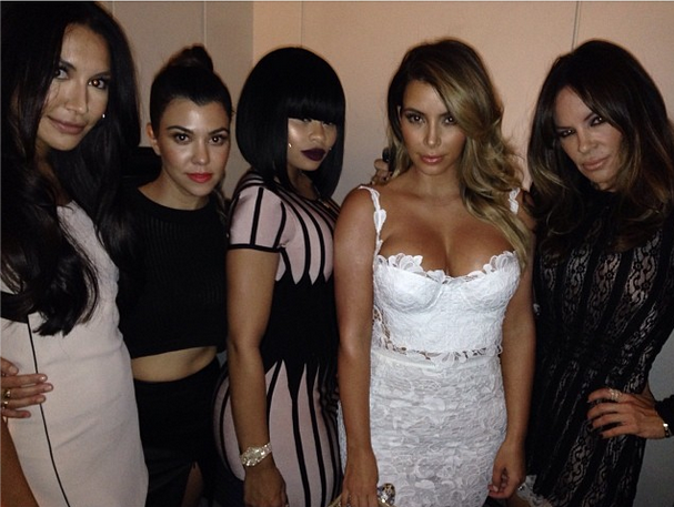 Kim Kardashian Brings Girlfriends Blac Chyna, Naya Riveria & Other Famous Folk For Vegas Bday Bash