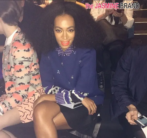 Front Swag: Solange Knowles Trips A Model, Attends Noon by Noor’s #NYFW Presentation