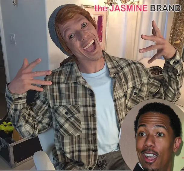 [VIDEO] Funny or Racist? Nick Cannon Goes Completely White Face