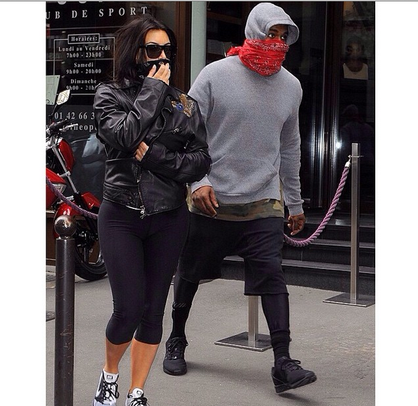 #TeamFitness Kanye West & Kim Kardashian Spend Final Pre-Wedding Days Hitting the Gym